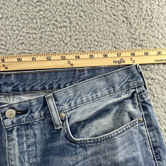 Levis 514 Jeans Mens 38 (36X31) Regular Straight Blue Denim Clean - Picture 6 of 15